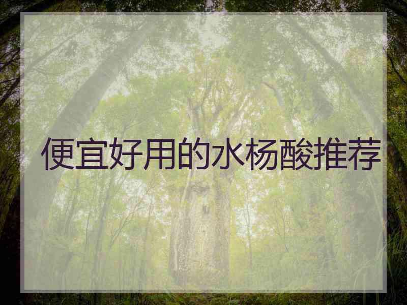 便宜好用的水杨酸推荐