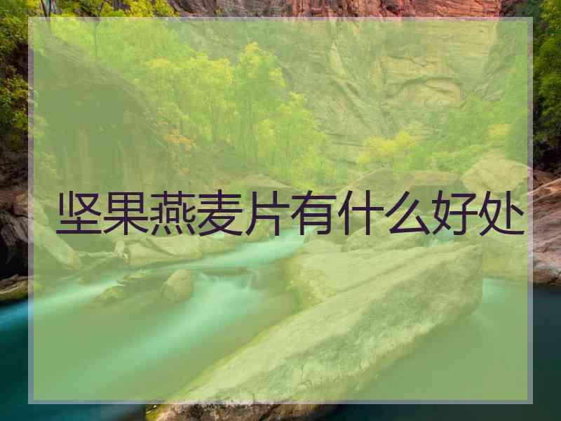 坚果燕麦片有什么好处