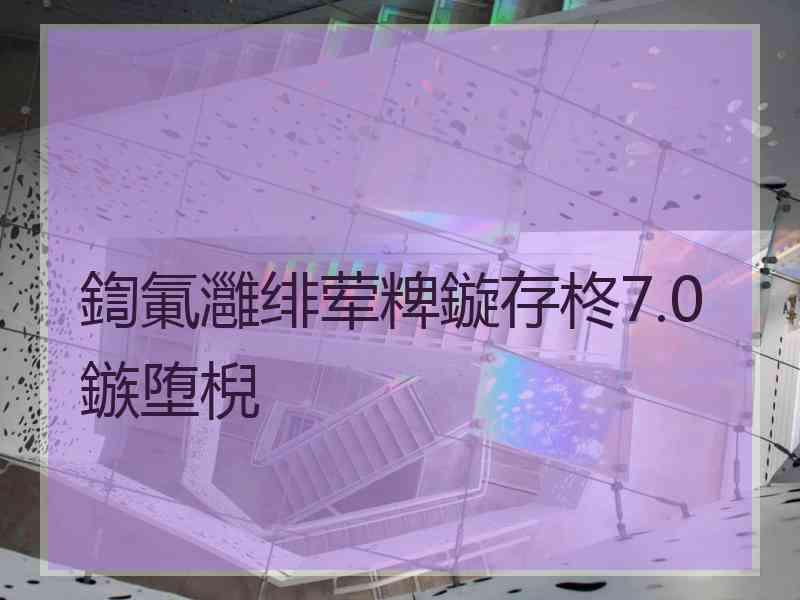 鍧氭灉绯荤粺鏇存柊7.0鏃堕棿