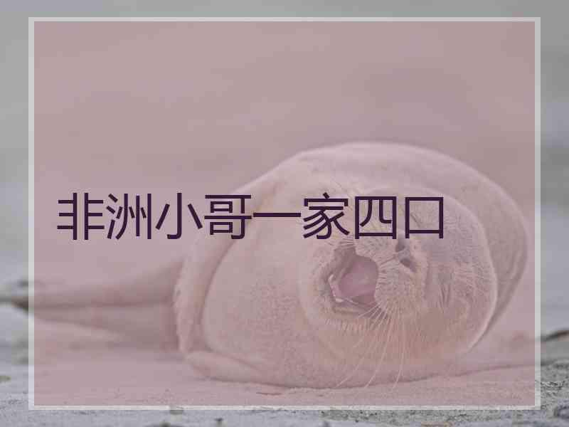 非洲小哥一家四口