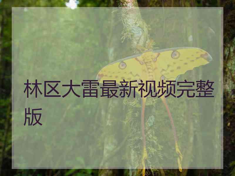 林区大雷最新视频完整版