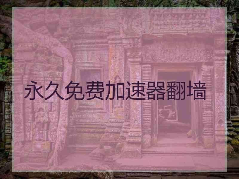永久免费加速器翻墙