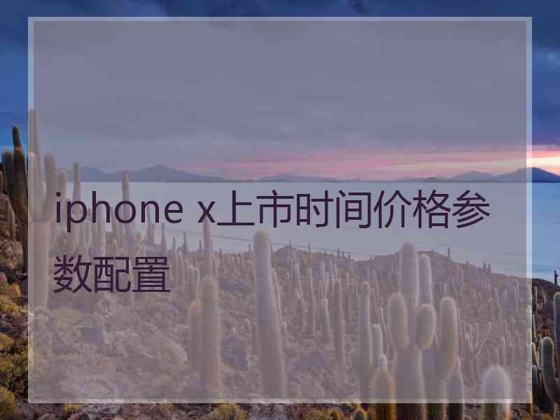 iphone x上市时间价格参数配置
