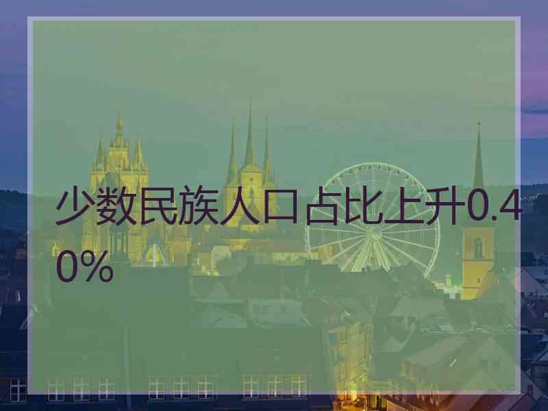 少数民族人口占比上升0.40%
