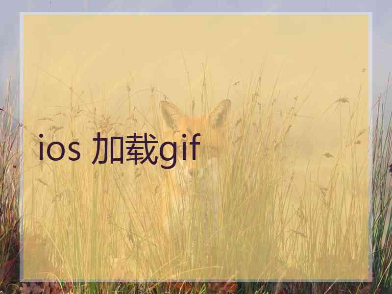 ios 加载gif