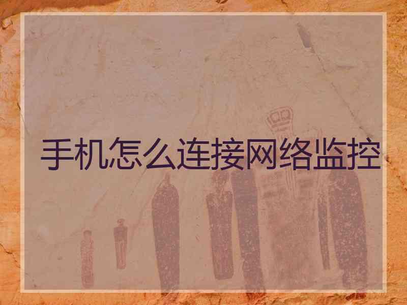 手机怎么连接网络监控