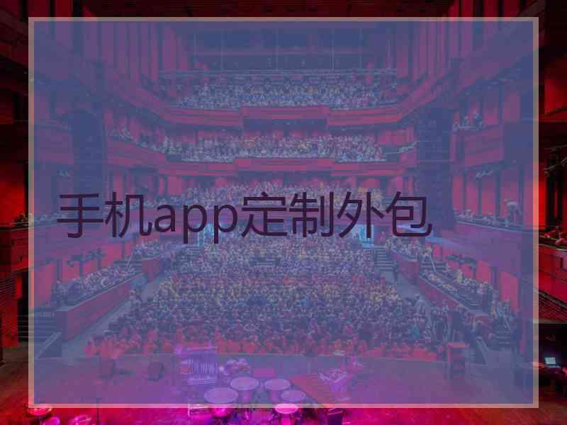 手机app定制外包