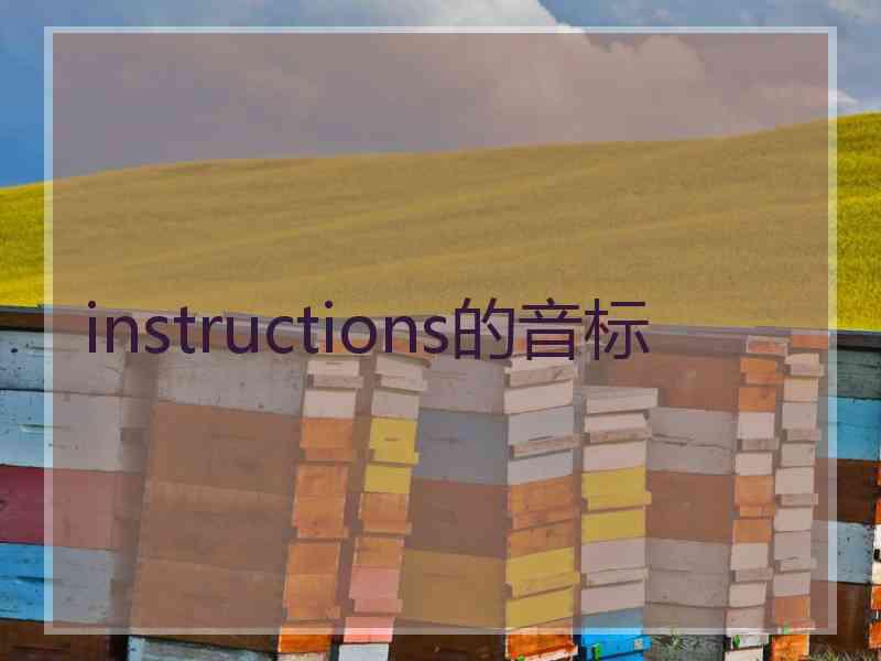 instructions的音标