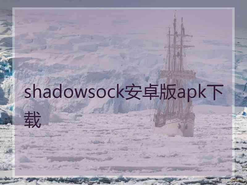 shadowsock安卓版apk下载