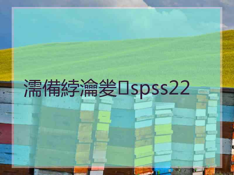 濡備綍瀹夎spss22