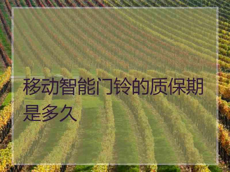 移动智能门铃的质保期是多久