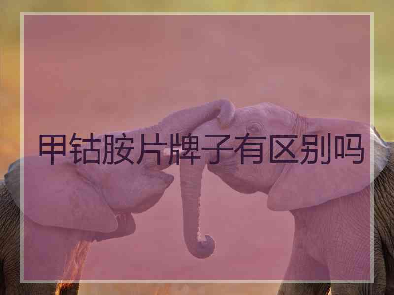 甲钴胺片牌子有区别吗