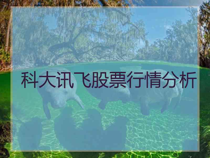 科大讯飞股票行情分析