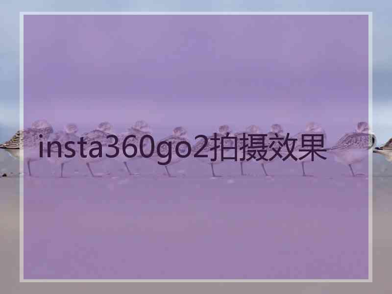 insta360go2拍摄效果