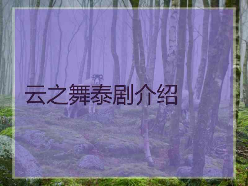 云之舞泰剧介绍