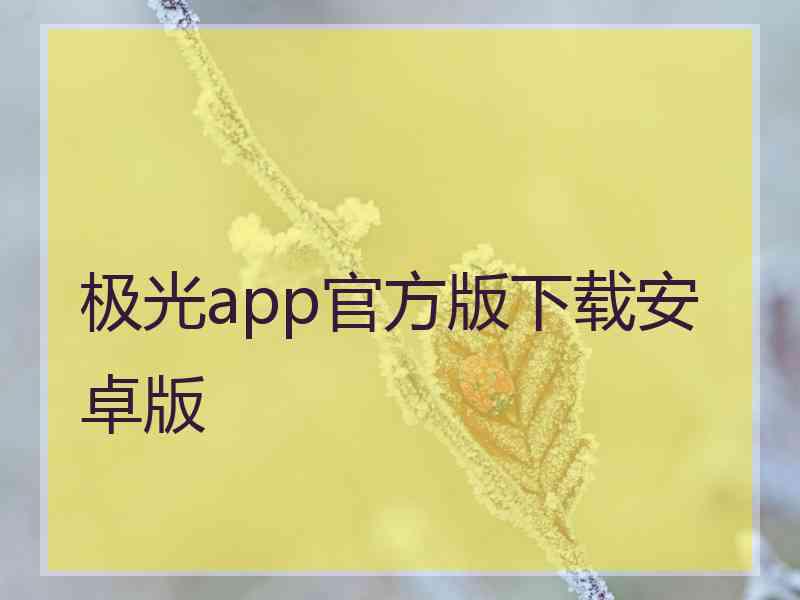 极光app官方版下载安卓版