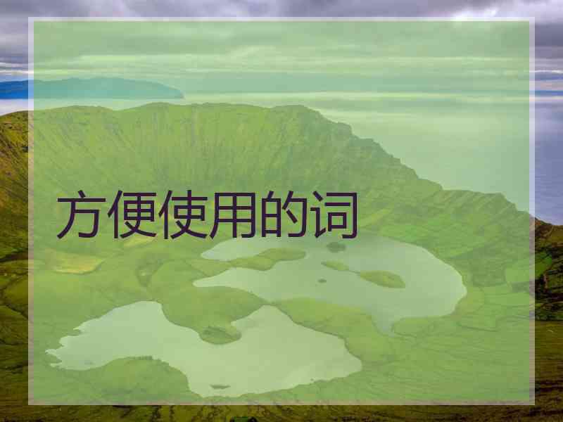 方便使用的词
